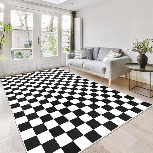 Cozy Checkerboard Comfort Rug