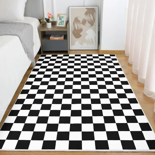 Cozy Checkerboard Comfort Rug