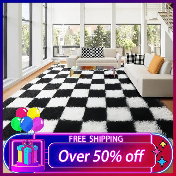 Checkered Area Comfort Rug