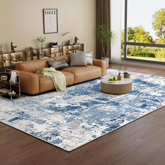 Dreamy Blue Washable Rug