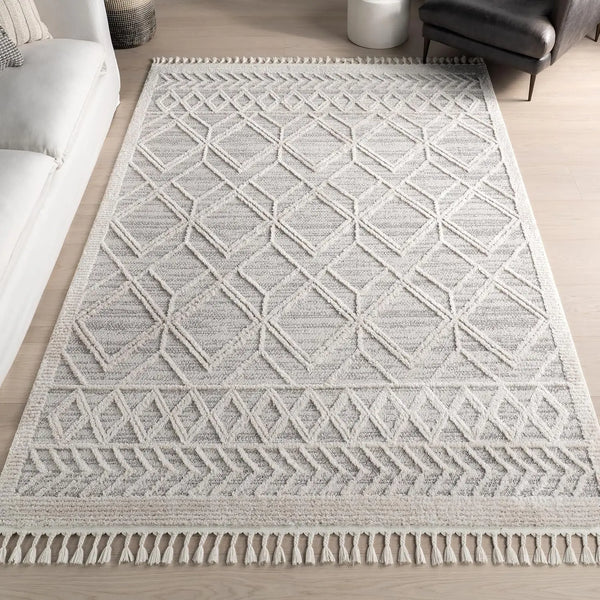 Rustic Moroccan Tassel Rug