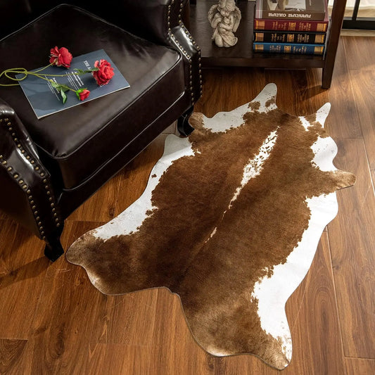 Cozy Western Cow Print Rug