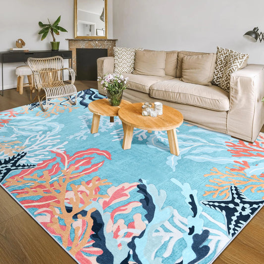 Soft Floral Accent Rug