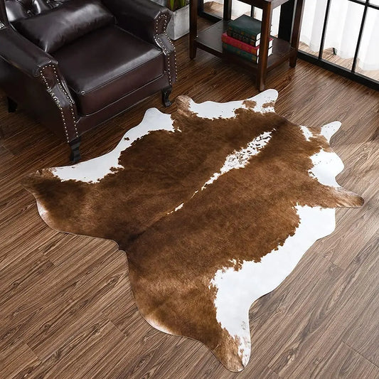 Cozy Western Cow Print Rug