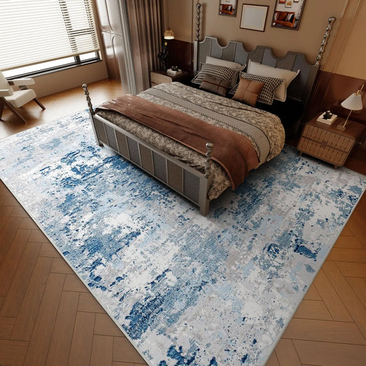 Dreamy Blue Washable Rug