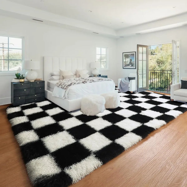 Checkered Area Comfort Rug